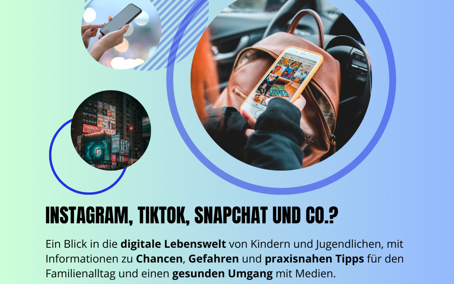 Flyer sprechen Sie Tik Tok